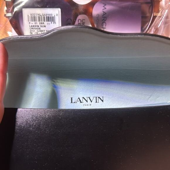 Lanvin Mother & Child 56mm Gradient Cat Eye Sunglasses Light Havana - Picture 11 of 15